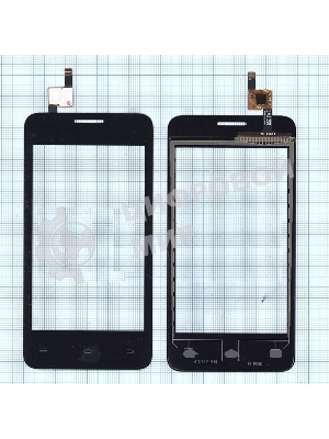 Сенсорное стекло (тачскрин) для Fly FS404 Stratus 3, черное