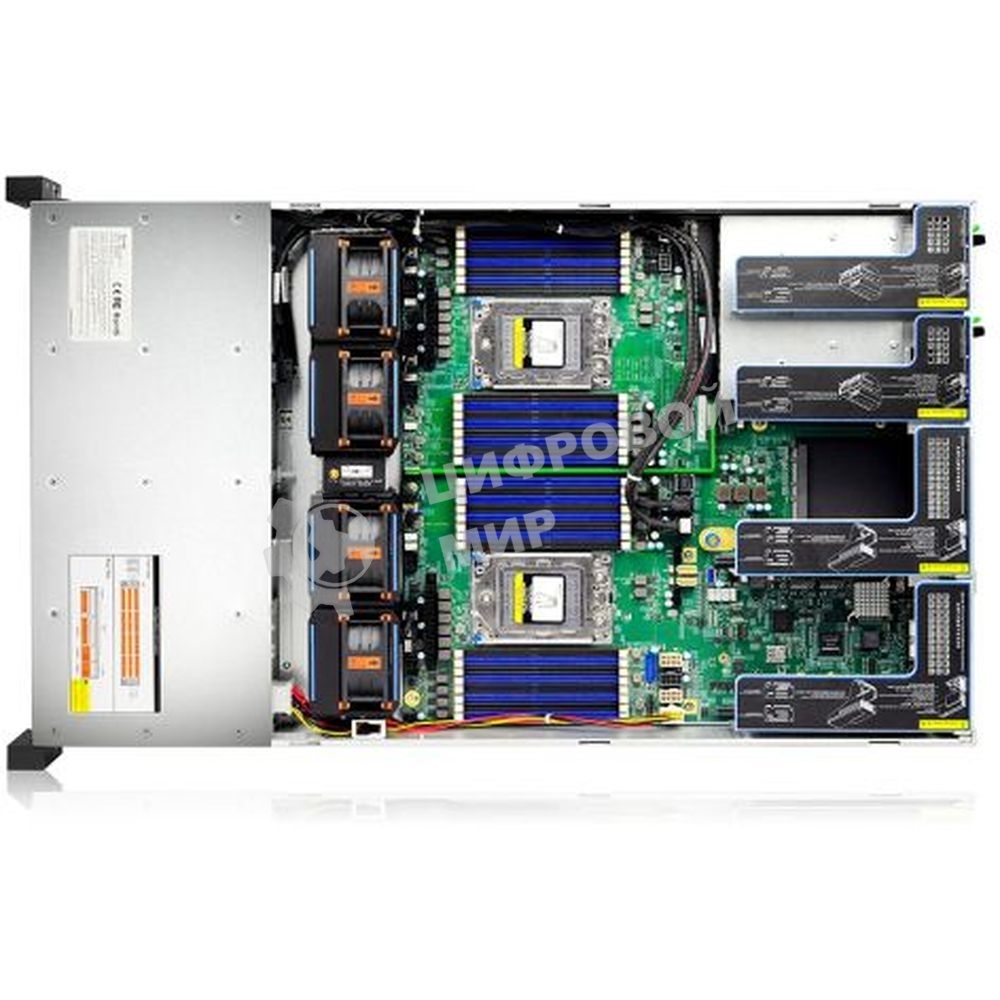 Серверная платформа Gooxi SR201-D12R 2U 12bay server, based on AMD 7003 platofrm. 2pcs of PCIe 4.0x16; 4xPCIe 4.0x8 2x 2.5