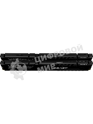 Оперативная память Kingston Fury Beast, DDR5, 32Gb (2x16Gb), 6400MHz, CL32, DIMM, с радиатором, черный