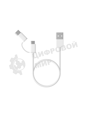 USB-кабель Xiaomi Mi 2-in-1 USB Cable Micro-USB to Type-C (30cm)