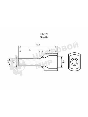 Наконечник штыревой втулочный Rexant изолированный F-14 мм 2х6 мм² (НШВи(2) 6.0-14/НГи2 6,0-14) зеленый