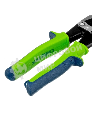 Ножницы по металлу Сибртех, 250 мм, правый рез, сталь С55,двухкомпонентные рукоятки