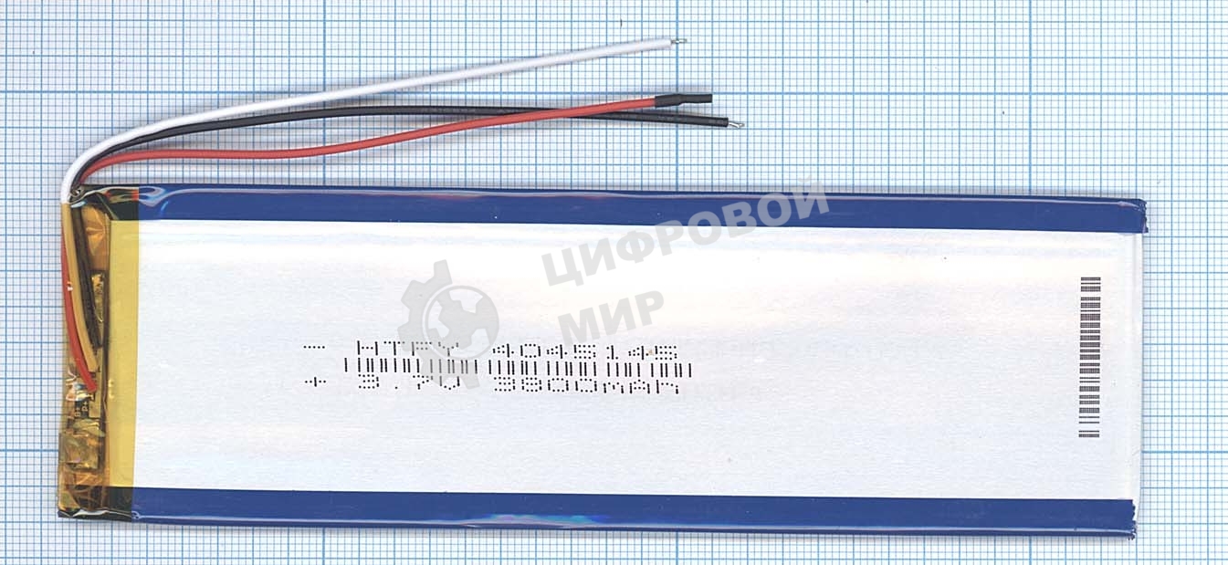 Аккумулятор Li-Pol (батарея) 4x45x145мм 3pin 3.7V/3800mAh