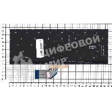 Клавиатура для ноутбука Asus S13 S330FA серебристая с подсветкой