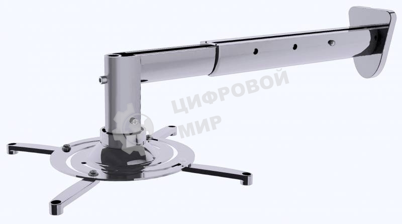 Кронштейн для проектора Cactus CS-VM-PR05BL-AL серебристый макс.10кг настенный и потолочный поворот и наклон