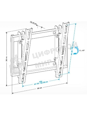 Кронштейн для телевизора Holder LCD-T2609 черный 22