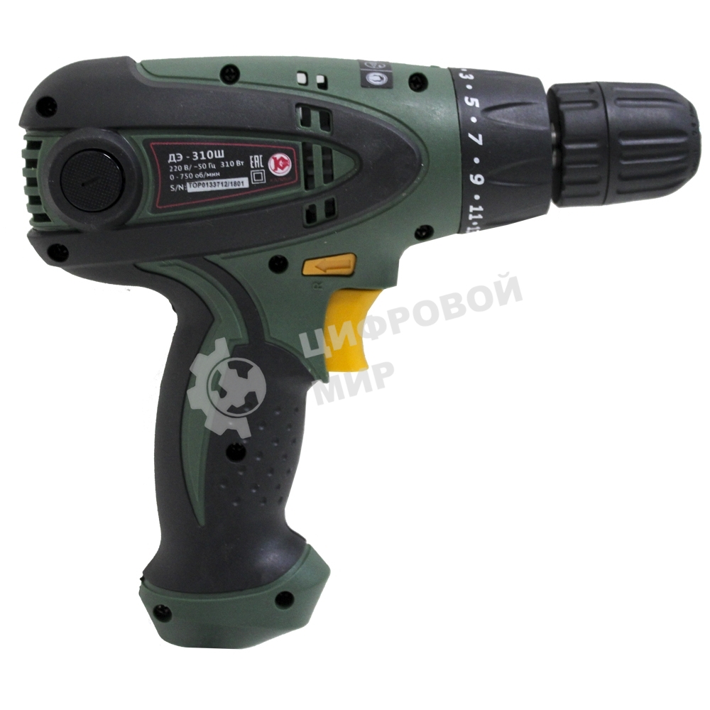 Дрель КАЛИБР ДЭ- 310ш 310Вт 10мм БЗП