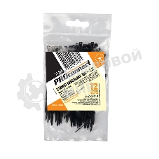 Хомут-стяжка кабельная нейлоновая PROconnect 100 x2,5 мм, черная, упаковка 100 шт.