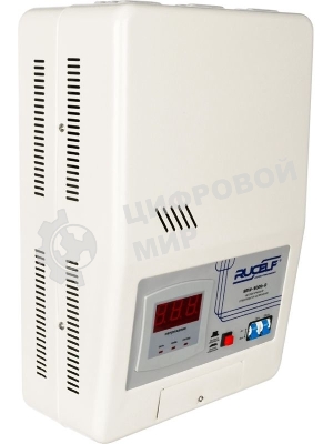 Стабилизатор RUCELF SRW-5000-Dоднофазный, цифровой 220В 5000ВА вх.:140-260В настенный