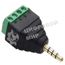 Сборный штекер miniJack 3.5 мм 3 канала