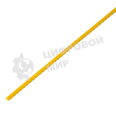 Термоусадочная трубка PROconnect 4,0/2,0 мм, желтая, упаковка 50 шт. по 1 м