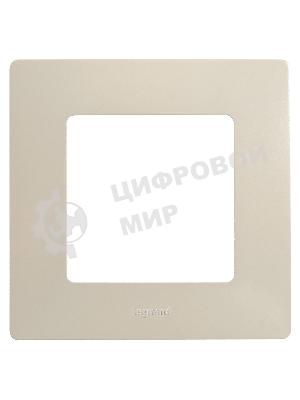 Рамка ETIKA 1 пост, сл. кость