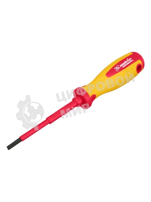 Отвертка Matrix Insulated, SL4,0 x 100 мм, CrMo, до 1000 В, двухкомп.рукоятка
