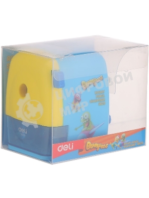 Точилка для карандашей механическая Deli E0629 miYou, 1 отверстие, пластик, ассорти