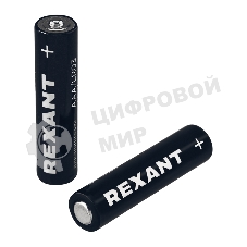 Батарейка алкалиновая Rexant AAA/LR03 мизинчиковая 1,5В блистер 2 шт.