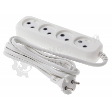 Сетевой удлинитель Buro BU-PSL4.3/W 3 м (4 розетки) белый (пакет ПЭ)