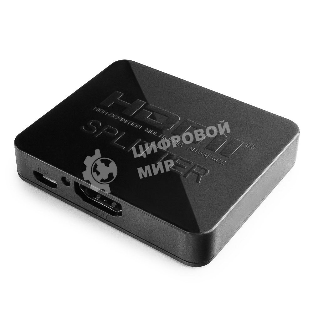 Разветвитель HDMI Cablexpert DSP-2PH4-03, HD19F/2x19F, 1 компьютер => 2 монитора, Full-HD, 3D, 1.4v