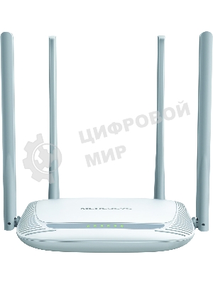 Беспроводный маршрутизатор Mercusys MW325R, 300 Мбит/с,4 порта 100 Мбит/с, 4 фиксированных антенны