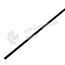 Термоусадочная трубка PROconnect 4,0/2,0 мм, черная, упаковка 50 шт. по 1 м