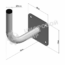 Кронштейн эфирный Rexant 14,5 см Г-образный