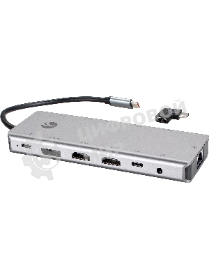 USB-концентратор TypeC -->(2HDMI+DP)4K*60Hz+3USB3.0+TC+USB2.0+RJ45+SD+TF+PD+audio+TCадаптер