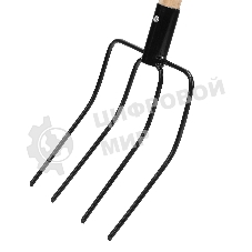 Вилы Сибртех 4хрогие, сенные, 210х310х1400 мм, деревянный черенок