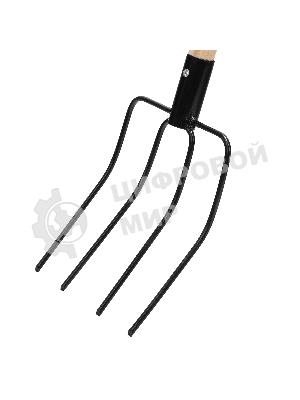 Вилы Сибртех 4хрогие, сенные, 210х310х1400 мм, деревянный черенок