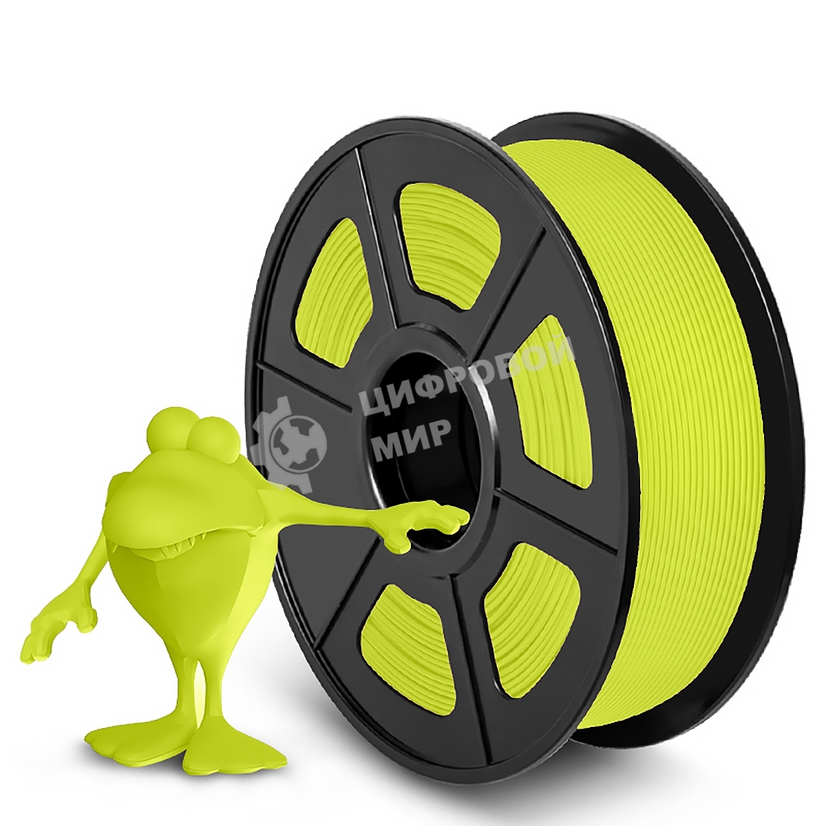 Филамент NVPrint PLA Matte Bright Yellow для 3D печати диаметр 1.75мм длина 330 метров масса 1 кг