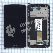 Дисплей для LG Stylus 2 Plus черный с рамкой