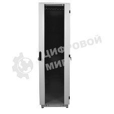 Шкаф телекоммуникационный напольный 42U (800x800) дверь стекло, черный