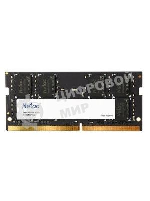 Оперативная память NETAC Basic, DDR4, 16GB (1x16GB), 2666MHz, CL19, SO-DIMM