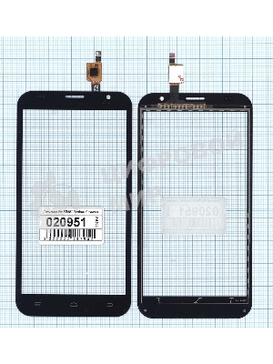 Сенсорное стекло (тачскрин) для Fly FS551 Nimbus 4, черное