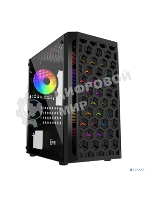 Компьютерный корпус Powercase Mistral Micro T3B, Tempered Glass, Mesh, 2x 140мм + 1х 120мм 5-color fan, черный, mATX (CMIMTb-L3)