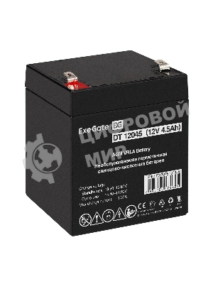 Аккумуляторная батарея ExeGate DT 12045 (12V 4.5Ah, клеммы F2)