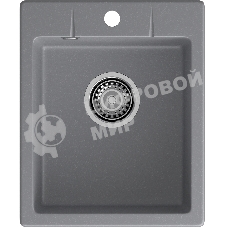 Мойка GRANFEST URBAN 240 1-чаша 400x490мм, монтаж: врезной, материал: кварц, темно-серый