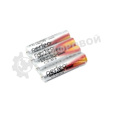 Батарейка Perfeo R03 (ААА) SR4 4шт. марганцево-цинковые(солевые)