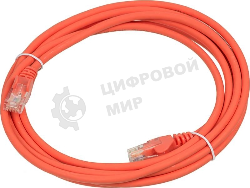 Кабель Патч-корд Lanmaster UTP LAN-PC45/U5E-3.0-OR вилка RJ-45-вилка RJ-45 кат.5е 3м оранжевый LSZH (уп.:1шт)