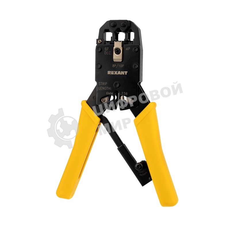 Кримпер Rexant HT-200R для обжима 10P10C, 8P8C, 6P6C, 4P4C