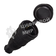 Розетка переносная 16А 230В 2P+PE с защ. крышкой IP44 каучук EKF RPS-012-16-230-44