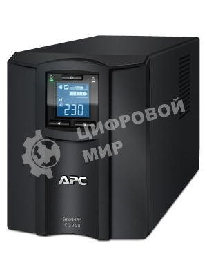 Источник бесперебойного питания APC Smart-UPS C SMC2000I 1300Вт 2000ВА черный