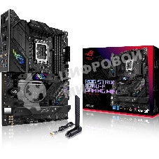 Материнская плата ASUS ROG STRIX B760-F GAMING WIFI, LGA 1700, Intel B760, 4xDDR5, 4xSATA, 3xM.2, 1xPCI-E 5.0 x16, 1xPCI-E 3.0 x4, 1xHDMI, 1xDP, 1x 2.5Gb LAN, 1xUSB-A 3.2 Gen 2, 6xUSB-A 3.2 Gen 1, 1xUSB-C 3.2 Gen 2x2, 5x3.5 мм, 7.1, Standard-ATX
