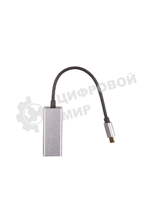 Кабель-переходник USB 3.1 Type-C -->RJ-45 1000Mbps Ethernet, Aluminum Shell, 0.15м VCOM DU320M