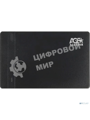 Внешний корпус для HDD AgeStar 3UB2P3 SATA III пластик черный 2.5