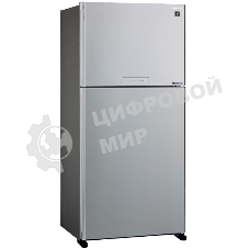 Холодильник Sharp SJ-XG60PMSL серебристый двухкамерный 422/178 л морозилка сверху, No Frost