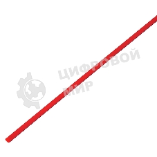 Термоусадочная трубка PROconnect 2,0/1,0 мм, красная, упаковка 50 шт. по 1 м