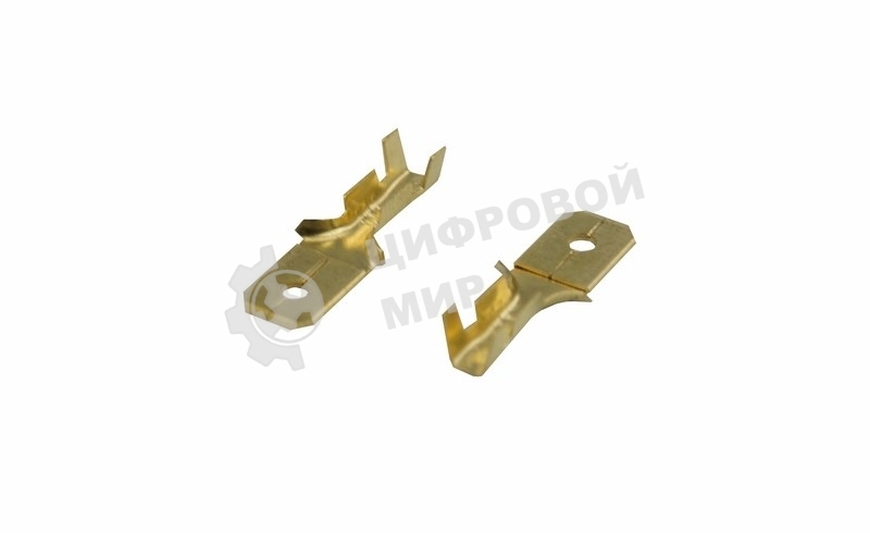 Клемма плоская Rexant штекер 6.3 мм 0,5-1.5 мм² (РП-п 1.5-(6.3) L = 20 мм)