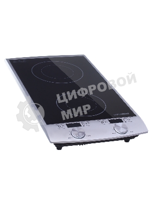 Плита настольная электрическая Hyundai HYC-0103 серебристый/черный стеклокерамика (настольная)