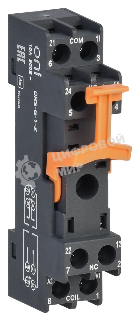 Розетка для реле IEK винт.соед. 300 (ORS-G-1-2-G)