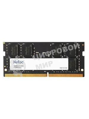 Оперативная память NETAC Basic, DDR4, 4GB (1x4GB), 2666MHz, CL19, SO-DIMM
