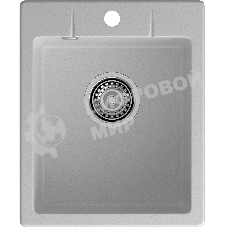 Мойка GRANFEST URBAN 240 1-чаша 400x490мм, монтаж: врезной, материал: кварц, серый